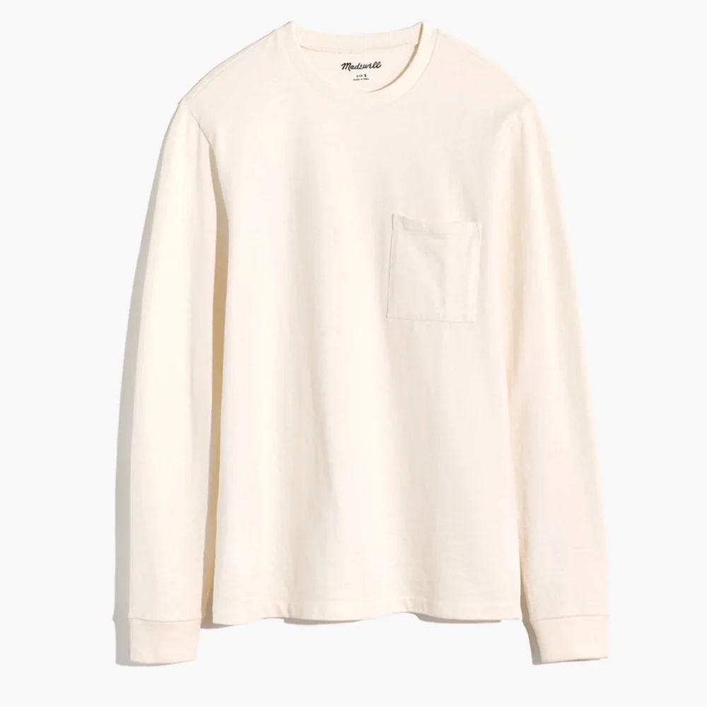 Relaxed Long-Sleeve Tee MEDIUM Ma953 - Picture 3 of 6
